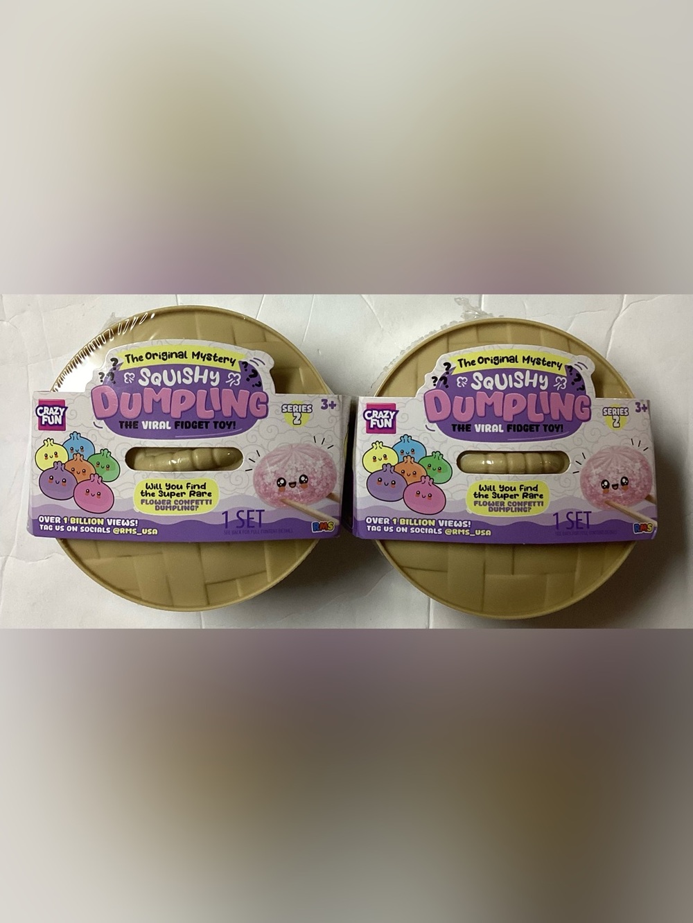 TWO/The original mystery squishy dumpling the viral fidget toy /series 2